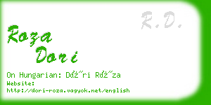 roza dori business card